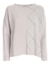 LE TRICOT PERUGIA MICRO BEADS SWEATER IN GREY