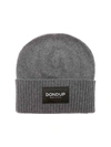Dondup Grey Cashmere And Wool Beanie In Grau