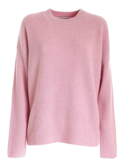 Ballantyne Oversized Sweater In Candy Color In Pink