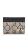 GUCCI GUCCI BEE PRINT GG SUPREME CARD CASE