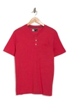X-ray Pocket Henley Shirt In Red