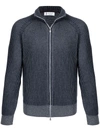 BRUNELLO CUCINELLI RIBBED ZIP JACKET