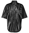 Isabel Marant Gilina Faux Leather Shirt In Black
