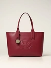 Emporio Armani Bag In Synthetic Leather In Burgundy