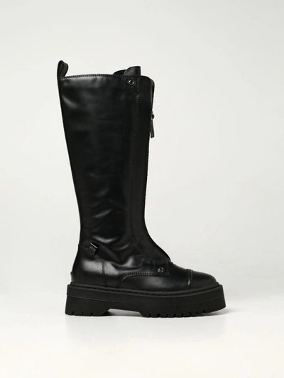 Armani Collezioni Boots Armani Exchange Boots In Cowhide In Black