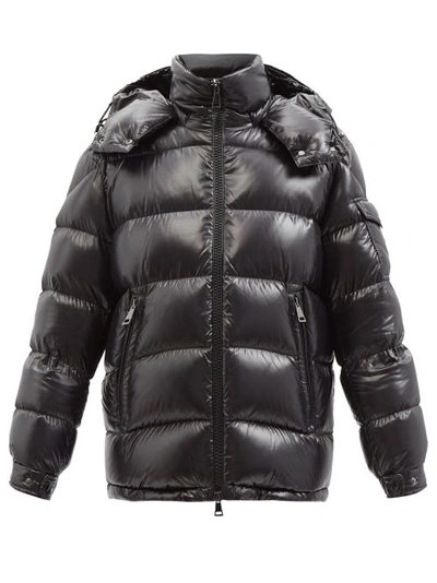 Moncler Maire Hooded Down Jacket In Black