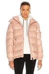Moncler Maire Hooded Quilted Shell Down Jacket In Pink