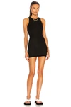 Wardrobe.nyc Release 07 Ribbed Cotton-jersey Dress In Black