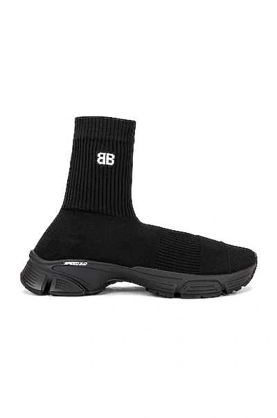 Balenciaga Black Speed 3.0 High Top Sneakers