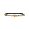 SAINT LAURENT BROWN SUEDE BELT,3373024