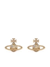 Vivienne Westwood Orb Crystal-embellished Earrings In Gold