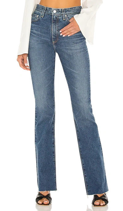 Ag Womens 18 Years Creekside Alexxis Straight Cropped High-rise Jeans 27 In 10 Years Elation