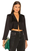 L'ACADEMIE THE LEONA CROP BLOUSE,LCDE-WS769