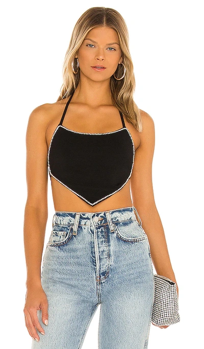 Superdown Xiomara Crop Top In Black