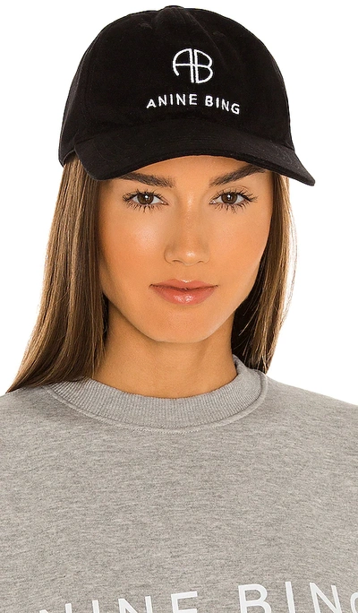 Anine Bing Jeremy Baseball Cap In Black