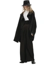 Y's Coat With Contrasting Seams In Black