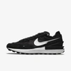 Nike Waffle One Suede And Leather-trimmed Mesh Sneakers In Black