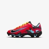 Nike Vapor Ultrafly 4 Keystone Little/big Kids' Baseball Cleats In Bright Crimson,black,opti Yellow,chlorine Blue