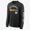 Nike Color Bar Menâs Long-sleeve T-shirt In Black