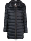 Save The Duck Hooded Padded Coat In Schwarz