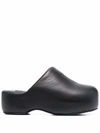 Simon Miller Black Vegan Platform Bubble Clogs In Schwarz