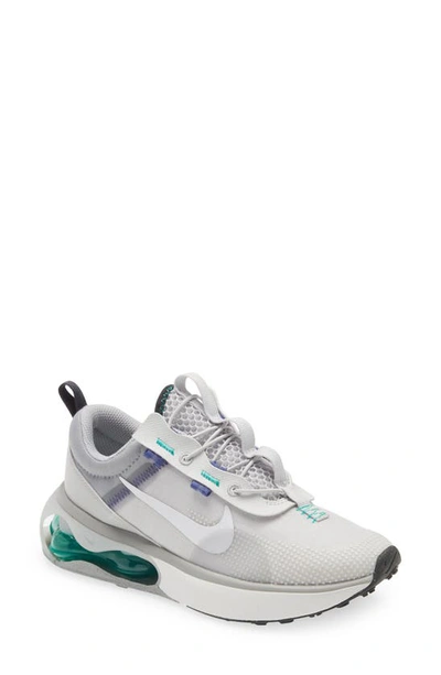 Nike Kids' Air Max 2021 Sneaker In Grey/ Anthracite/ Emerald