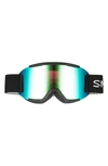Smith Squad 190mm Special Fit Snow Goggles In Black Green Mirror