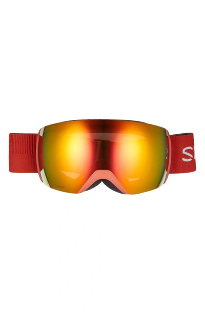 Smith Skyline Xl 225mm Special Fit Chromapop™ Snow Goggles In Clay Red Mirror
