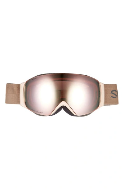 Smith I/o Mag 250mm Special Fit Snow Goggles In Quartz Rose Gold Mirror