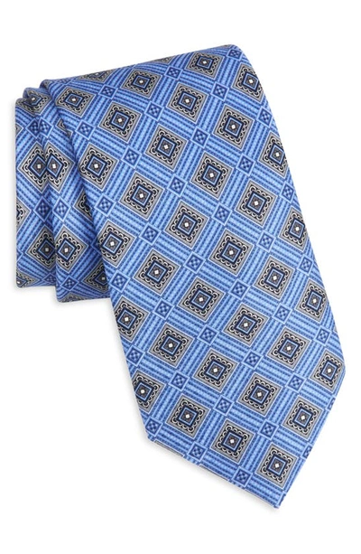 Nordstrom Medallion Silk Tie In Light Blue