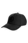 Stone Island Black Cotton Six-panel Cap