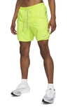 Nike Flex Stride Performance Athletic Shorts In Volt/ Volt