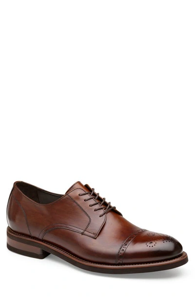 Johnston & Murphy Collection  Ashford Medallion Toe Derby In Brown