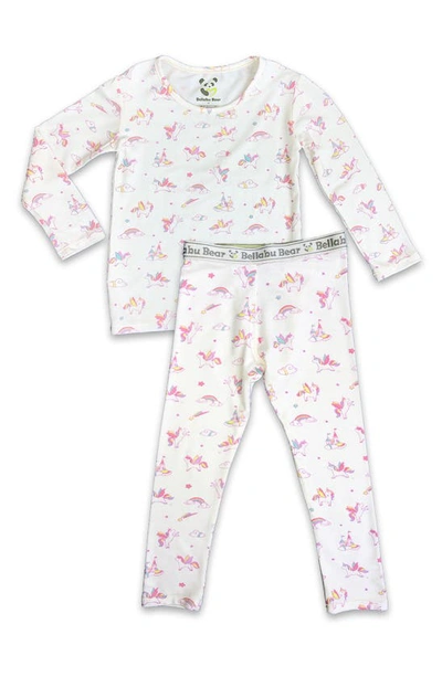 Bellabu Bear Kids' Unicorn Fitted Two-piece Pajamas