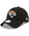 New Era Women's Black Jacksonville Jaguars Core Classic Primary 9twenty Adjustable Hat In Black