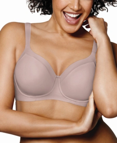 Playtex Women's Secrets Shapes & Supports Balconette Full Figure Wirefree Bra Us4824 In Evening Blush