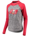 G-iii 4her By Carl Banks Women's Heathered Gray-red Tampa Bay Buccaneers Championship Ring Pullover Hoodie In Heathered Gray, Red