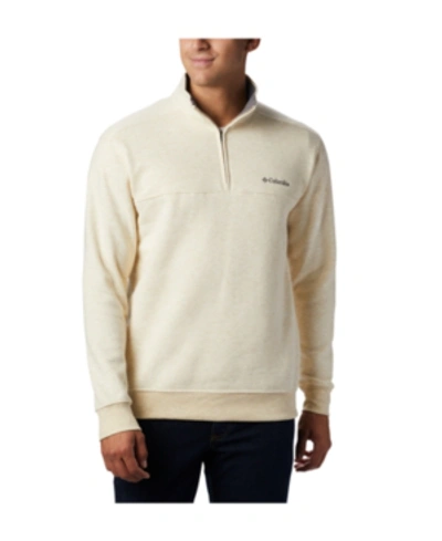 Columbia Men's Hart Mountain Ii Quarter-zip Fleece Sweatshirt In Oatmeal