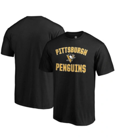 Fanatics Men's Black Pittsburgh Penguins Team Victory Arch T-shirt