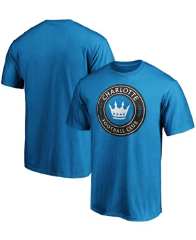 Fanatics Men's Blue Charlotte Fc Primary Logo T-shirt