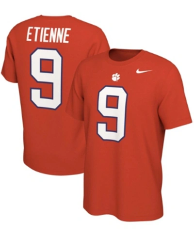 Nike Men's Travis Etienne Orange Clemson Tigers Alumni Name Number T-shirt