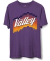 JUNK FOOD MEN'S PURPLE PHOENIX SUNS THE VALLEY PIXEL T-SHIRT