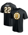 Fanatics Men's Willie O'ree Black Boston Bruins Authentic Stack Retired Player Name And Number T-shirt In Black