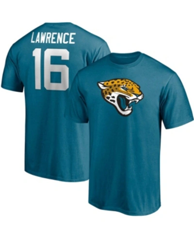 Fanatics Men's Trevor Lawrence Teal Jacksonville Jaguars Big Tall Player Name Number T-shirt