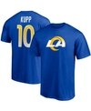 Fanatics Men's Cooper Kupp Royal Los Angeles Rams Player Icon Name And Number T-shirt In Royal