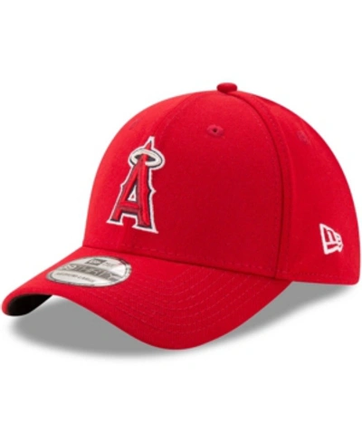 NEW ERA MEN'S RED LOS ANGELES ANGELS GAME TEAM CLASSIC 39THIRTY FLEX HAT