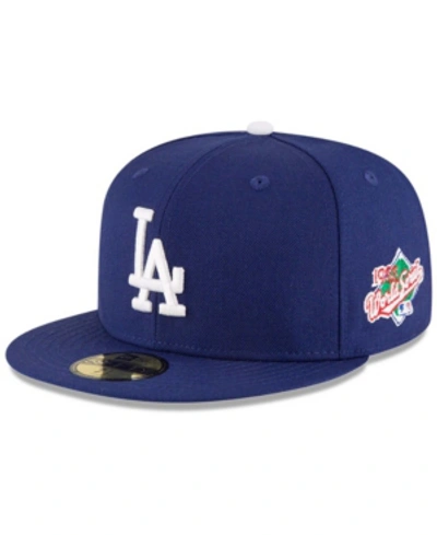 New Era Men's Royal Los Angeles Dodgers 2020 World Series Champs Glory 59fifty Fitted Hat In Navy
