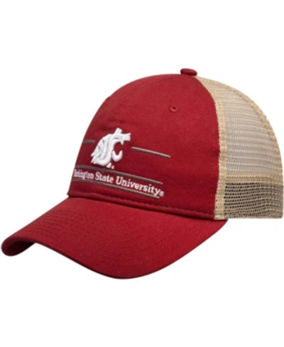 Game Men's Crimson Washington State Cougars Split Bar Trucker Adjustable Hat