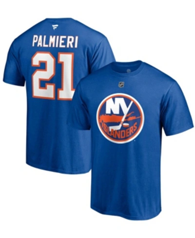 Fanatics Men's Kyle Palmieri Royal New York Islanders Authentic Stack Name And Number T-shirt