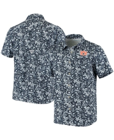 Columbia Men's Navy Auburn Tigers Super Slack Tide Button-up Shirt
